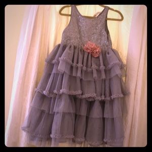 H & M Layered Tulle And Sequin Dress